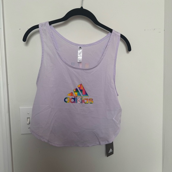 NWT Adidas Pride Tech Lavender Tank Top XS - Picture 3 of 7
